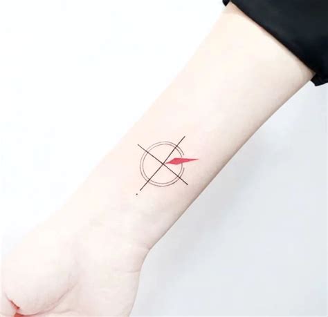 Minimalist Compass Tiny Wrist Tattoos Tattoos Geometric Compass Tattoo