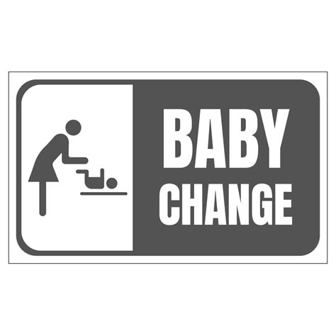Baby Changing Station Sign 20 In X 12 In