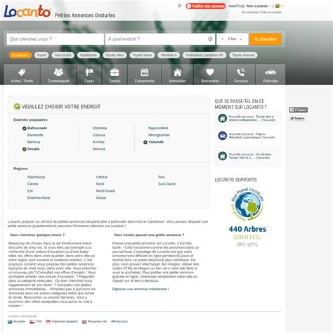 Petites Annonces Gratuites Locanto™ Cameroun Citation