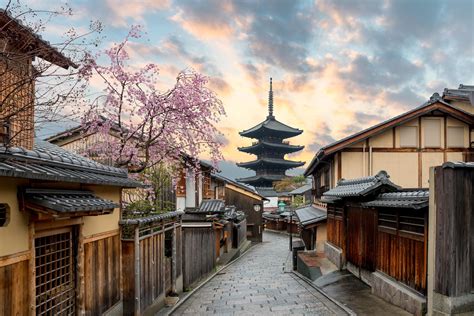 Kyoto Japan Architecture Cherry Blossom Town Asian Architecture