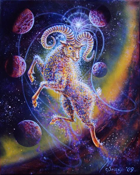 Paintings Of Zodiac Signs Zodiac Sign Of Aries By Sergem73