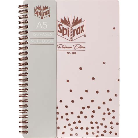 Spirax Notebook A5 Platinum Edition Pink Pastel