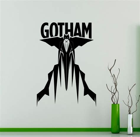 Batman Wall Vinyl Decal Gotham City Night City Vinyl Sticker