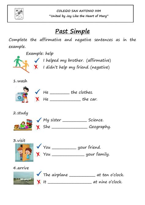 Past Simple Regular Verbs Worksheet Artofit