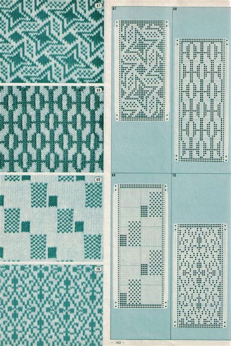 machine knitting patterns catalog punch card pattern vol 1 etsy