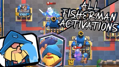 All Fisherman King Tower Activations Pro Tips Eng Clash Royale