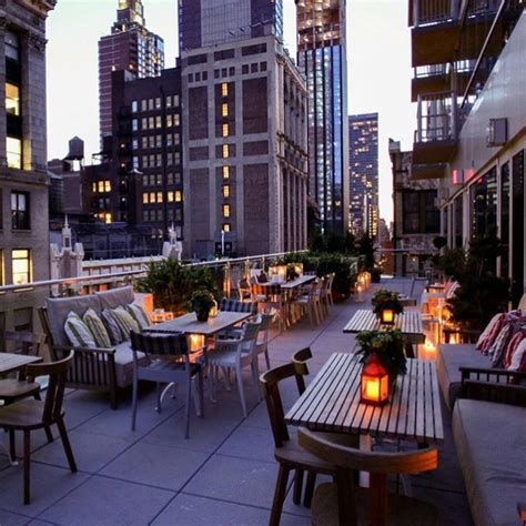Refinery Rooftop Midtown West First Date Rooftop Restaurants Nyc