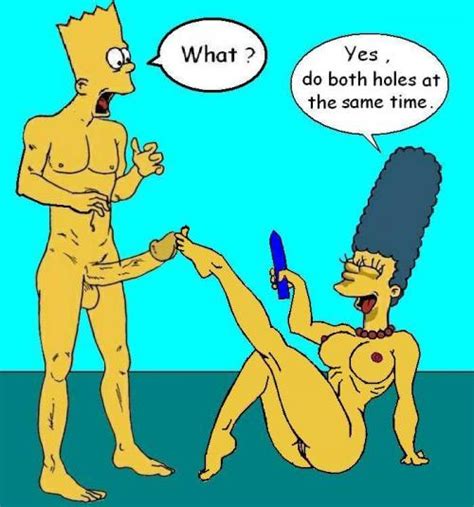 Rule 34 Bart Simpson Breasts Color Female Human Male Marge Simpson