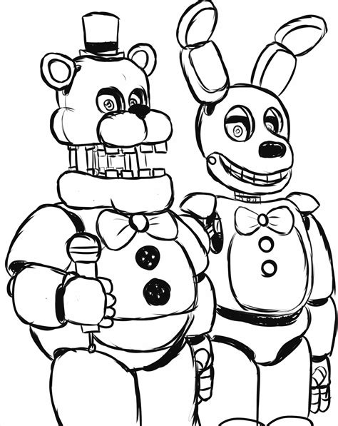 Fnaf Printable Coloring Pages To Print Free Coloring Sheets