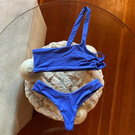 Stone Fox Swim Womens Blue Swimsuit One Piece Depop