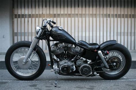 Chopper Creeps Shovelhead From Japan Harley Fatboy Harley Bobber