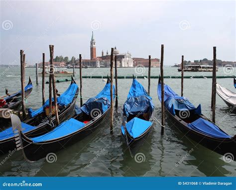 Gondolas In Venice Italy Stock Photo Image Of Gondola 5431068