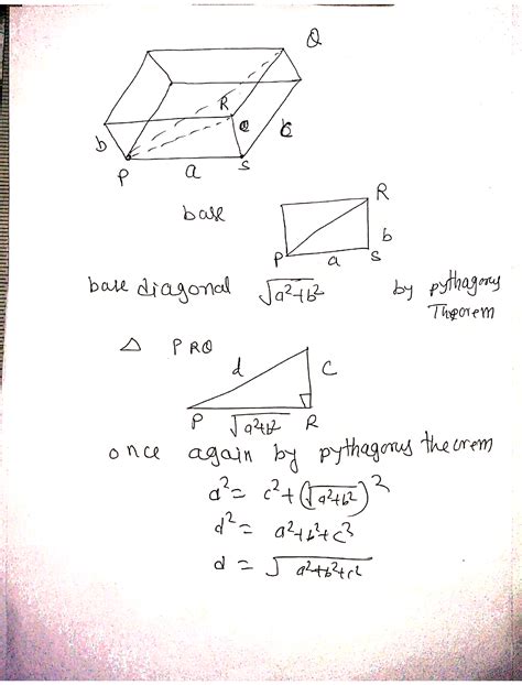 Derive The Formula To Find Diagonal Of Cuboid