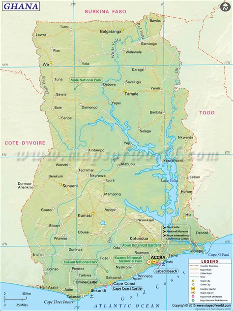 Ghana Map Districts My Maps