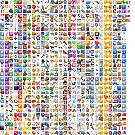 Download List Of All Iphone Ios Emojis By Egillespie Emojis