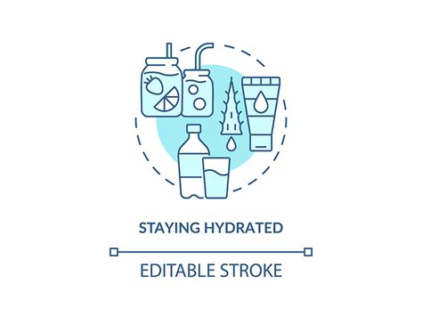 Staying Hydrated Concept Icon By Bsd Studio ~ Epicpxls