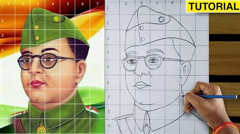Netaji Subhash Chandra Bose Drawing Step By Step How To Draw Netaji Subhash Chandra Bose YouTube