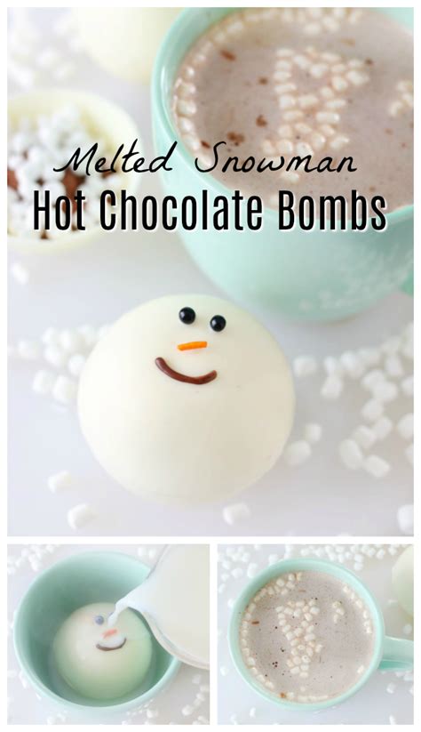 We deliver faster than amazon. Snowman Hot Chocolate Bombs (Video) - Gluesticks Blog