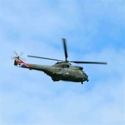 Puma Helicopters Fly Over Raf Wittering To Mark 50 Years Of Royal Air