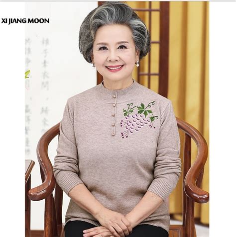 2019 Spring Autumn New Middle Aged Women 60 70 Years Old Granny