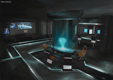 Artstation Environment Concept Art Science Fiction Ship Meeting