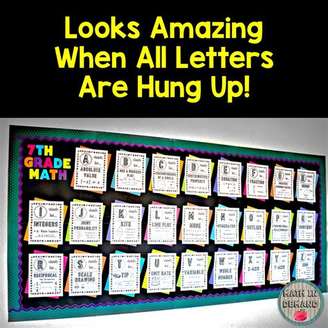 Turn on screen reader support. 7th and 8th Grade Math Alphabet Vocabulary Word Wall ...