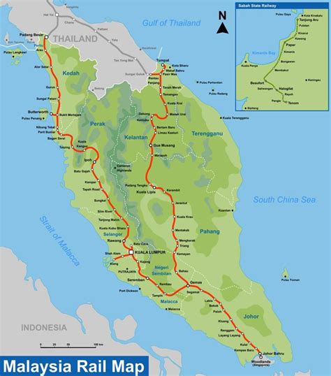 The expressway is oriented in a. Ktm malaysia map - Ktm route map malaysia (South-Eastern ...