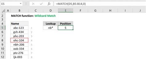 How To Use The Excel Match Function Excelfind