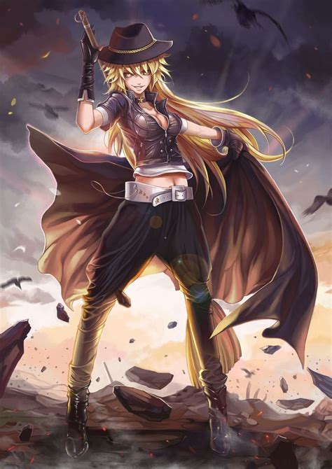 Safebooru Anime Picture Search Engine Girl Belt Black Gloves Blonde Hair Boots Breasts