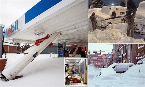 Military Police Ban Residents From Buffalos Snow Choked Roads After