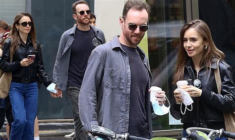 Lily Collins And Her Fiancé Charlie Mcdowell Enjoy A Low Key Stroll