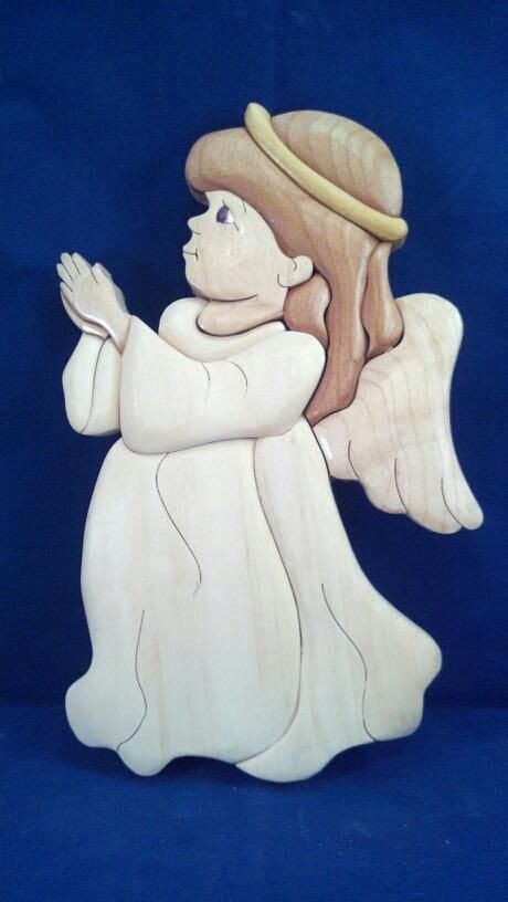 Little Angel Intarsia All Natural Colors Of The Wood Intarsia