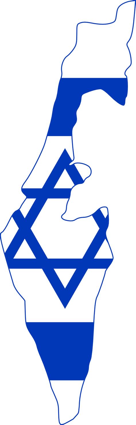 Israel Map And Flag Clip Art Library