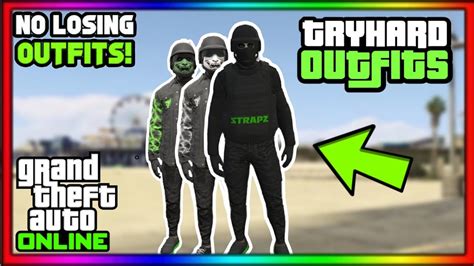 How To Make These 3 Tryhard Outfits Gta 5 Online Youtube
