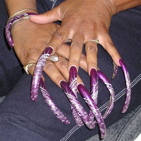 The Beauty Of Long Nails On Women A Set On Flickr Curved Nails Long Nails Long Fingernails