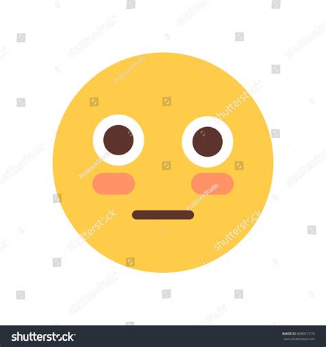 Yellow Cartoon Face Shocked Emoji People Stock Vector Royalty Free