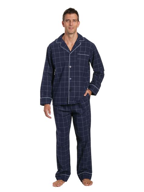 Mens 100 Cotton Flannel Pajama Set Noble Mount