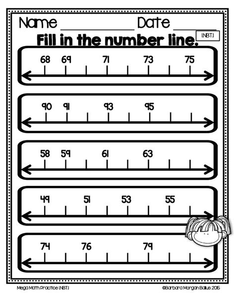 First Grade Math Counting And Number Lines Mega Practice 1nbt1