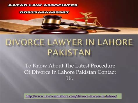 Ppt Divorce Procedure In Lahore Advocate Aazad Law Powerpoint