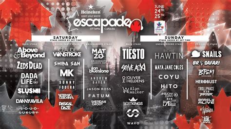 Escapade Music Festival 2017 — Edm Canada