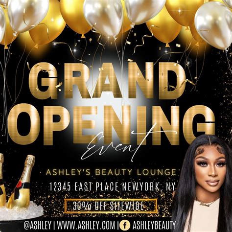 Grand Opening Flyer Diy Flyer Template Design Appointment Flyer