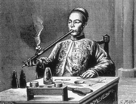 Opium Den Man With Opium Pipe 19th Century Poster Print By Science