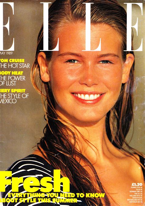 Claudia Schiffer 1989 Elle Uk Laetitia Casta Natalia Vodianova Lily