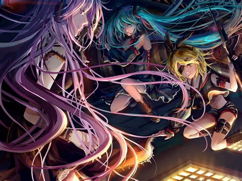 Wallpaper Illustration Anime Girls Vocaloid Hatsune Miku Kagamine