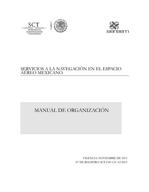 PDF MANUAL DE ORGANIZACIÓN gob mx PDF fileCONTROL DE CAMBIOS Ley Orgánica de la