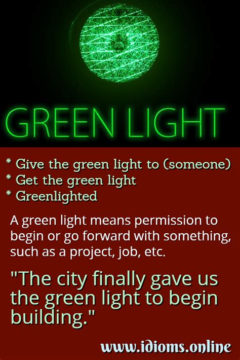 Green Light Idioms Online