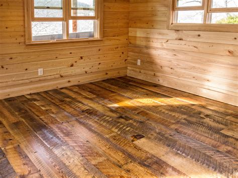 Wide Plank Reclaimed Heart Pine Floor Rustic By William Britten