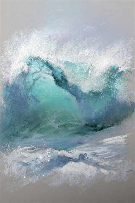 Волна Лены Abstract Art Pastel Painting Ocean Abstract Ocean Painting