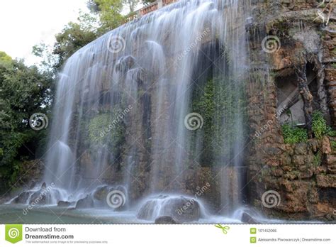 Waterfall Nice France Stock Photo Image Of Tree Green 101452066
