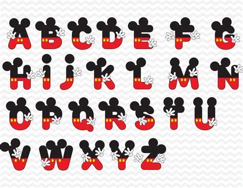 Mickey Mouse Font And Numbers With The Letters In Red Black And White Colors